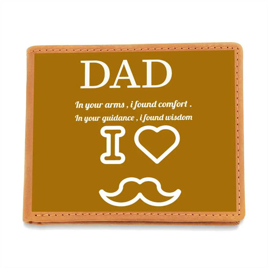Gift to my dad Graphic leather wallet ShineOn Fulfillment