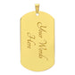 Military Chain Dog Tag .