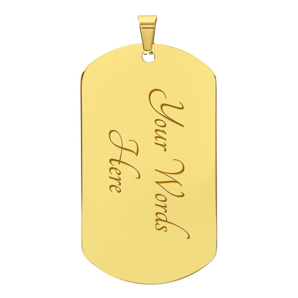 Military Chain Dog Tag .