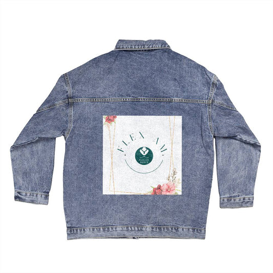 Oversized Women's DTG Denim Jacket.