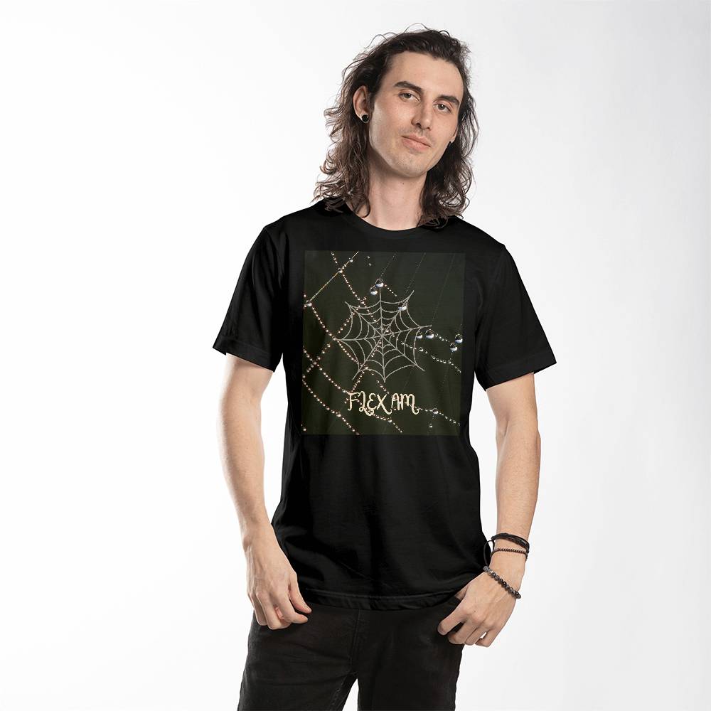 T-shirt Bella +Canvas 3001 Unisex  design spider .