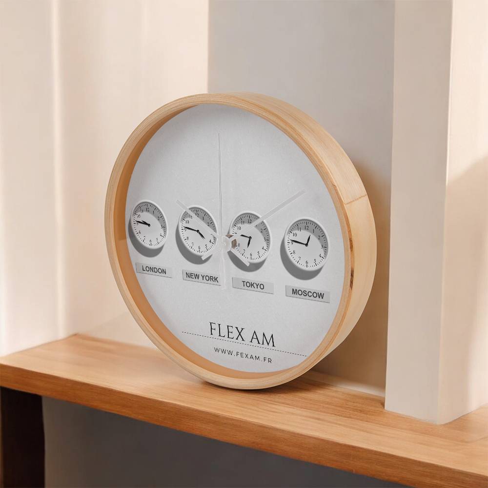 The Wood Frame 10" Clock .