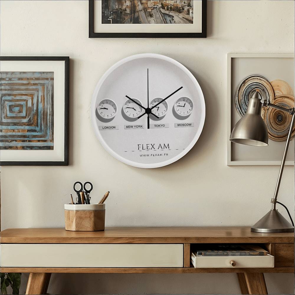 The Wood Frame 10" Clock .