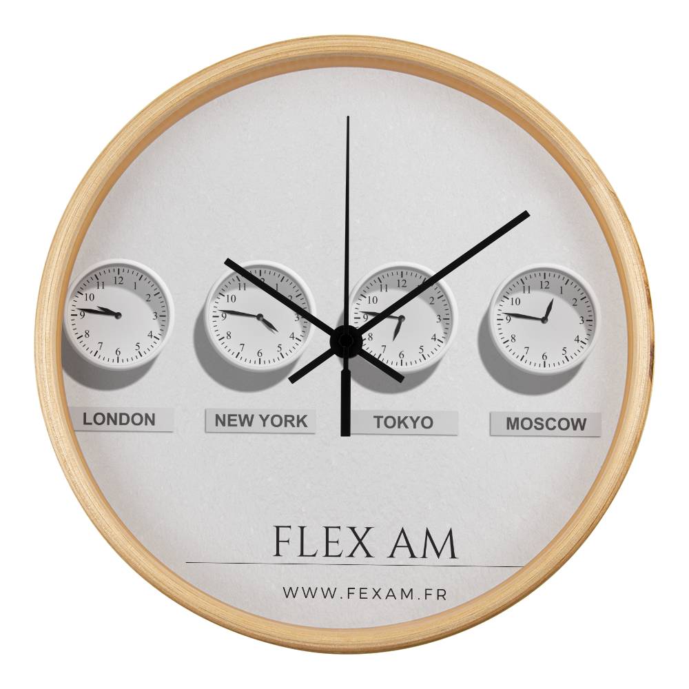 The Wood Frame 10" Clock .