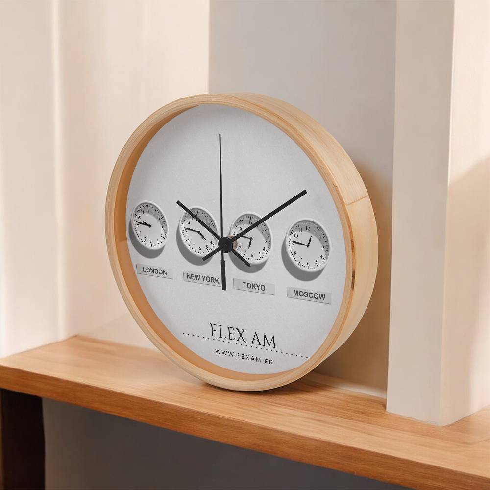 The Wood Frame 10" Clock .